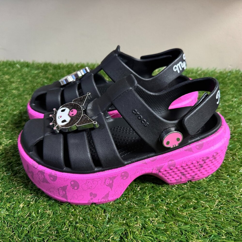 Crocs x Hello Kitty & Friends My Melody and Kuromi Stomp Sandal Women’s Size